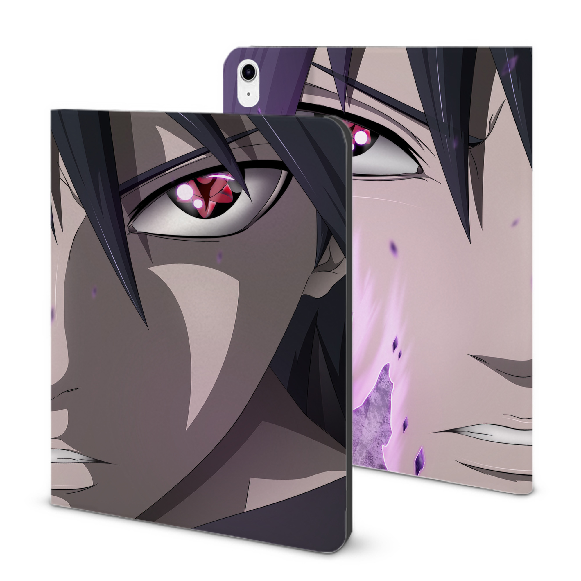 （画像用） NARUTO -ナルト- NARUTO -ナルト- 疾風伝 IPad ケース ブック型 PUレザー TPU 耐衝撃 軽量 薄型 ペン収納なし 全面保護 IPad 各モデル対応